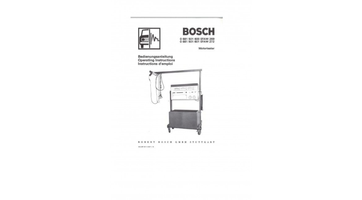 Bosch Efaw 269 / 272