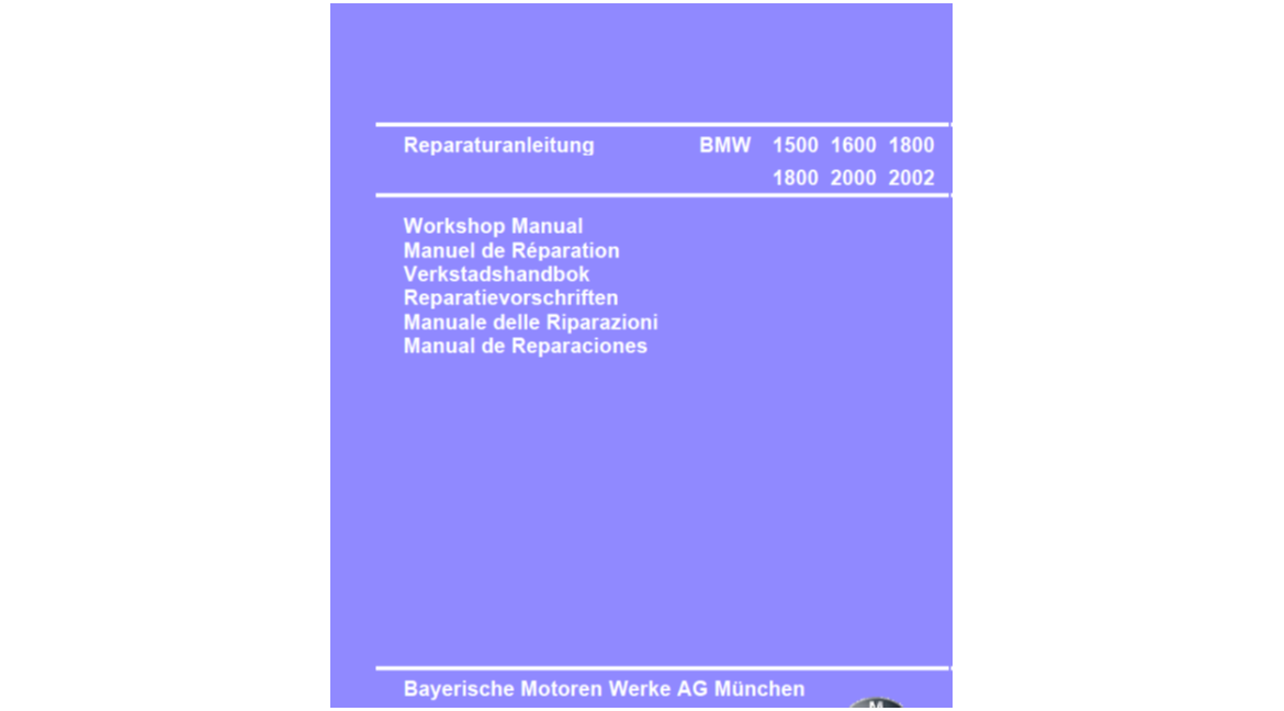 Manual Bmw e10